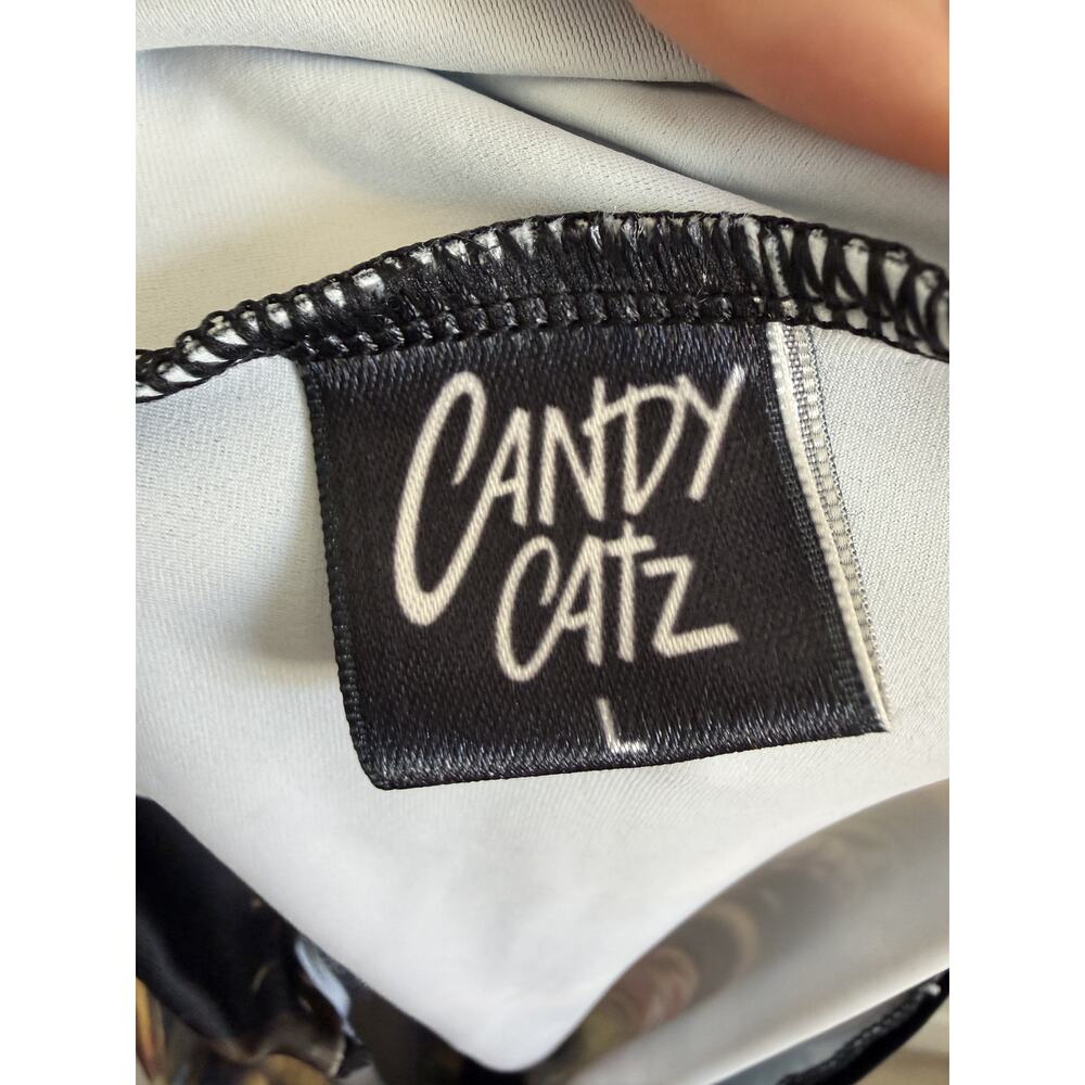 Candy Catz Bodysuit Catsuit Festival Outfit Size L - Picture 5 of 14